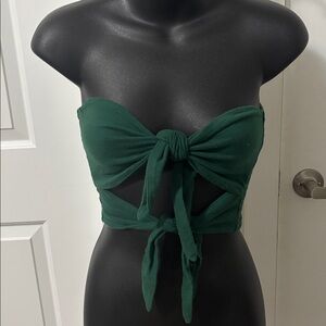 2/$20 Aritzia Wilfred Tie Up Daveney Tube Crop Top